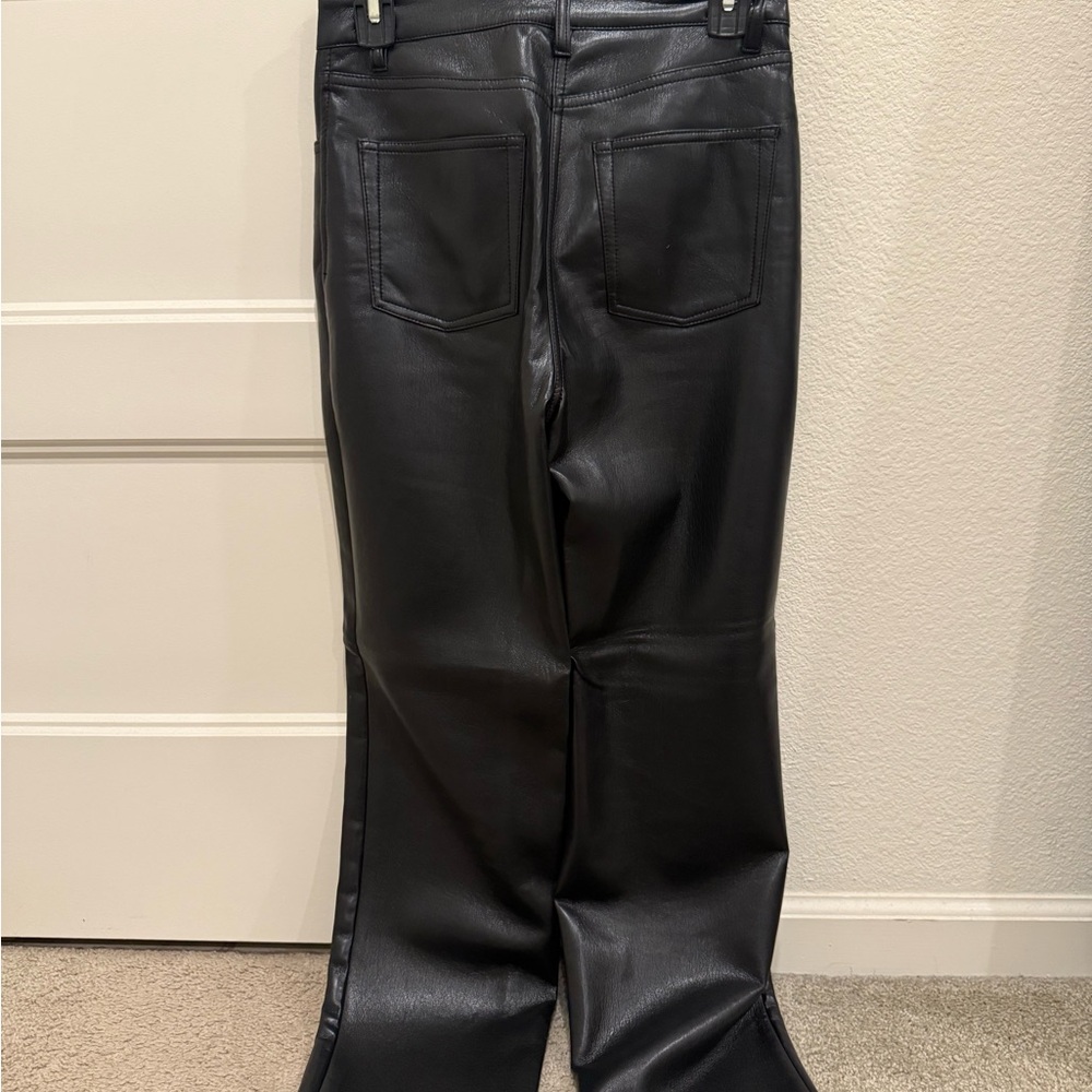 Wilfred Black Faux Leather Women's Pants